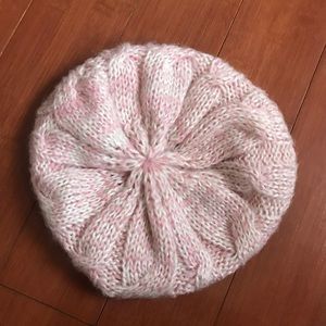 Cute pink knit hat